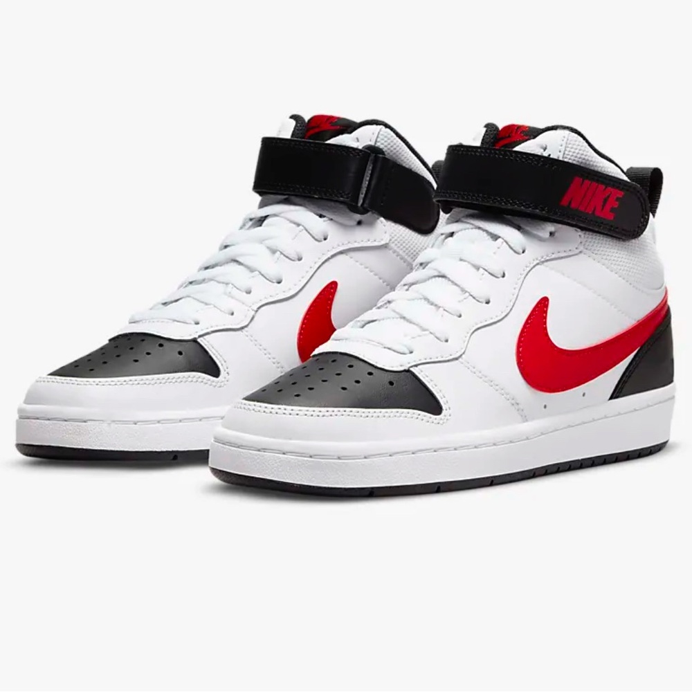 Nike Court Borough Mid 2
Big Kids Shoes white/black/red